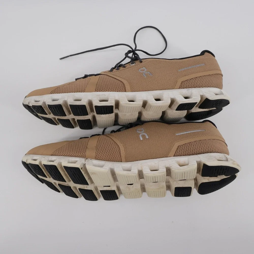 On Cloud 5 CloudTec Running Shoes Chai Magnet Tan Mens Size 12 Sneaker
